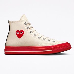 Converse x Comme des Garçons PLAY Chuck 70 size 8 MENS, 10 WOMENS